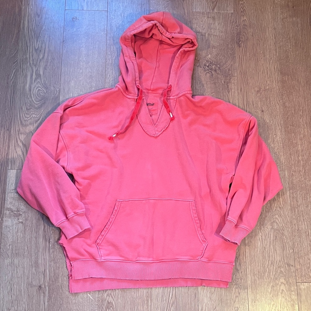 Aerie Washed Pink Oversized Hoodie Size M